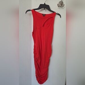 Express Red Sleeveless Dress
